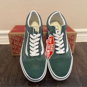 NWT Vans Old Skool Skate Shoe - Duck Green - Women’s 7.5 / Men’s 6.0